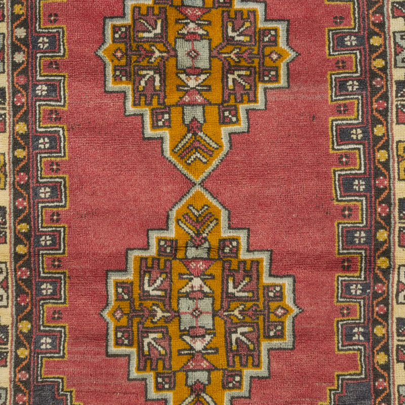 Alfombra Vintage Turca Anudada a Mano - 115 cm x 208 cm - K0086875