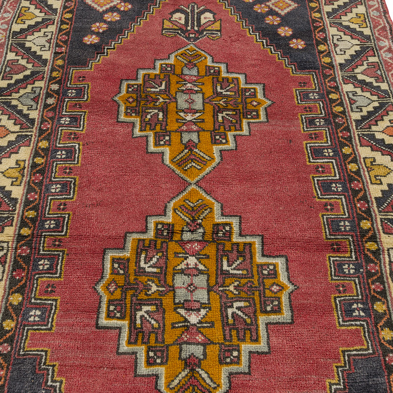 Alfombra Vintage Turca Anudada a Mano - 115 cm x 208 cm - K0086875