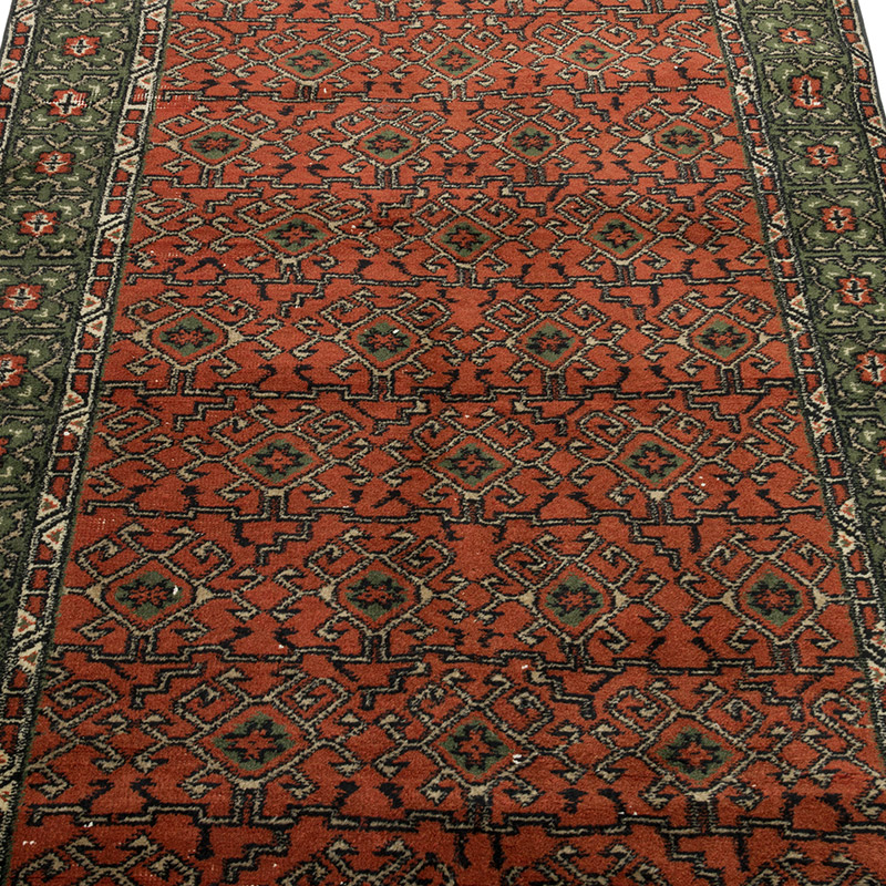 Alfombra Vintage Turca Anudada a Mano - 107 cm x 180 cm - K0086876