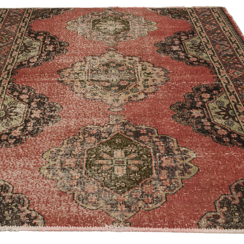 Alfombra Vintage Turca Anudada a Mano - 149 cm x 210 cm - K0086878