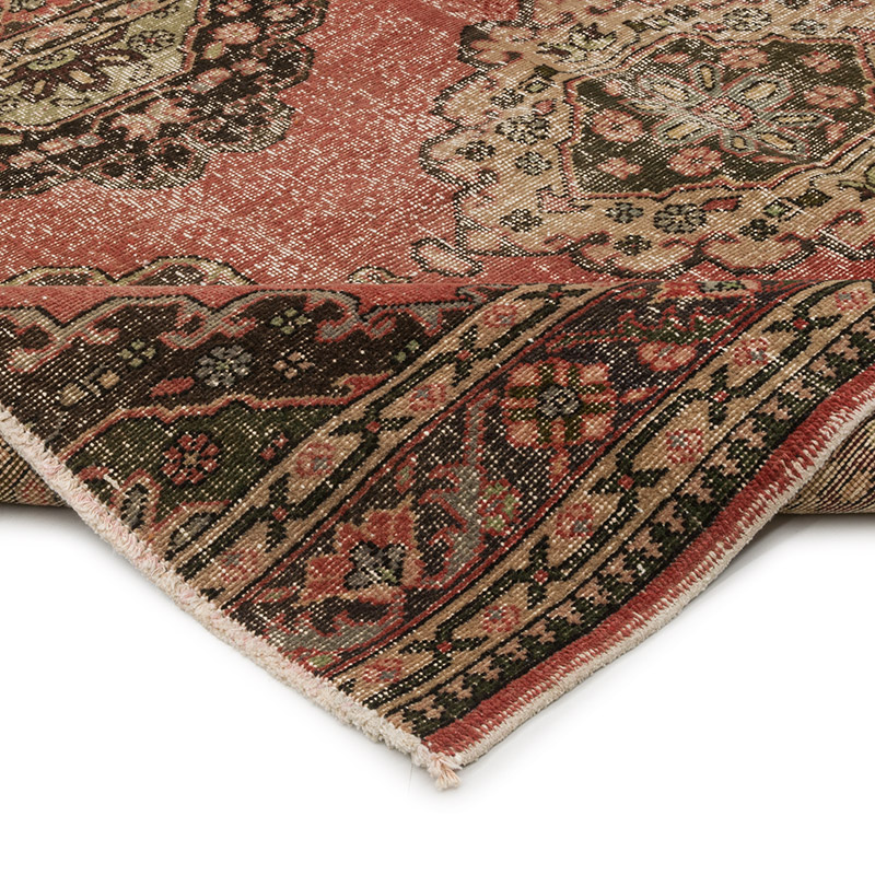 Alfombra Vintage Turca Anudada a Mano - 149 cm x 210 cm - K0086878