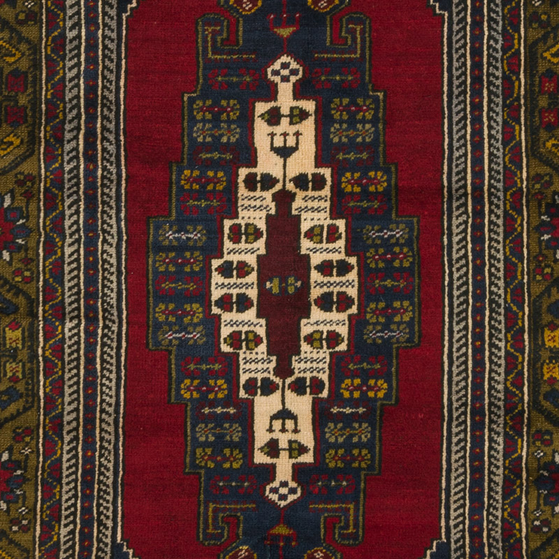 El Dokuma Vintage Halı - 100 cm x 210 cm - K0086879