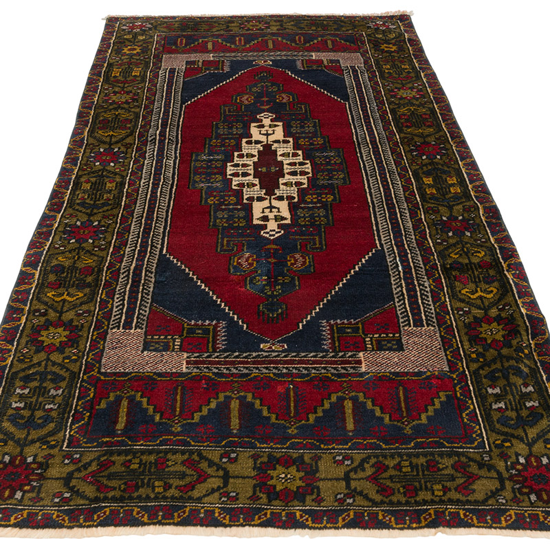 El Dokuma Vintage Halı - 100 cm x 210 cm - K0086879