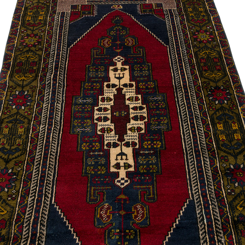 El Dokuma Vintage Halı - 100 cm x 210 cm - K0086879