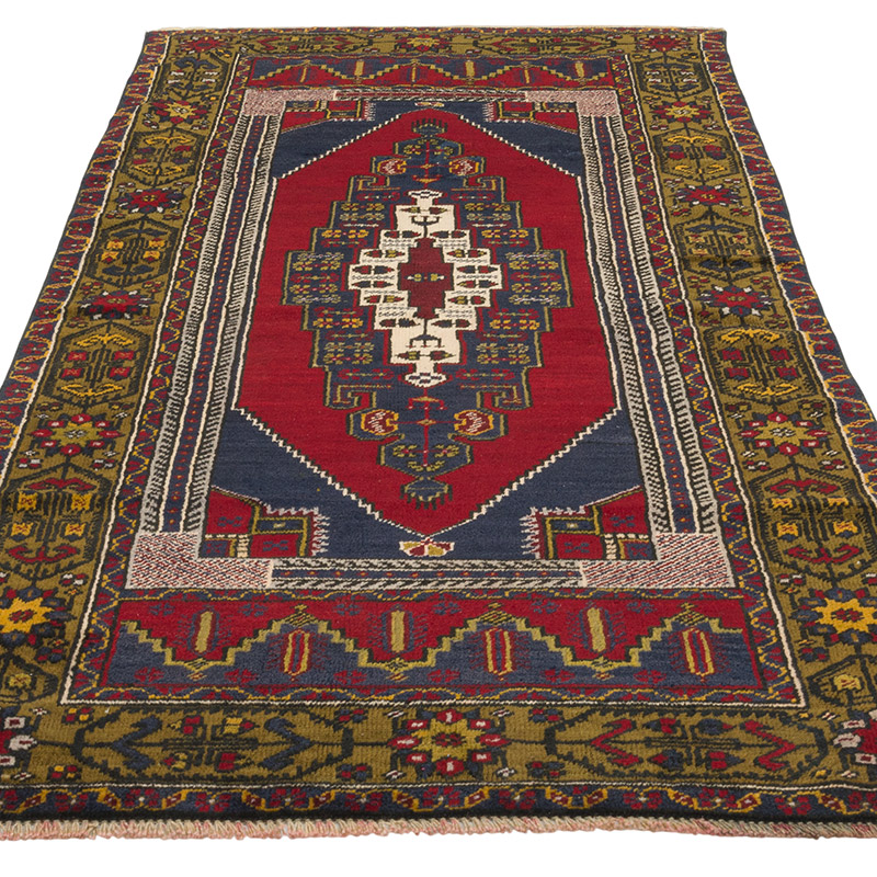 El Dokuma Vintage Halı - 100 cm x 210 cm - K0086879