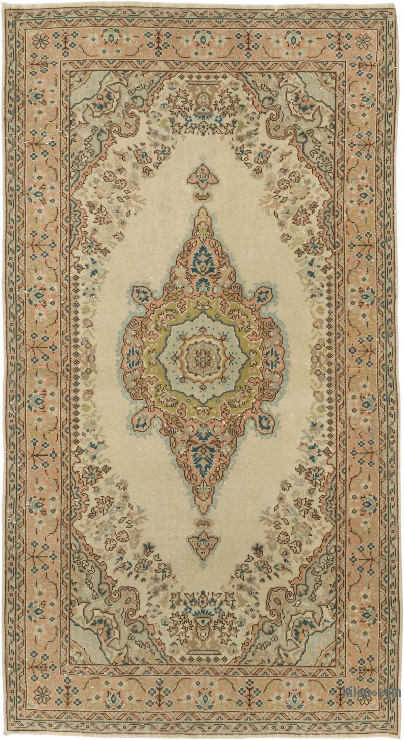 El Dokuma Vintage Halı - 96 cm x 176 cm - K0086880