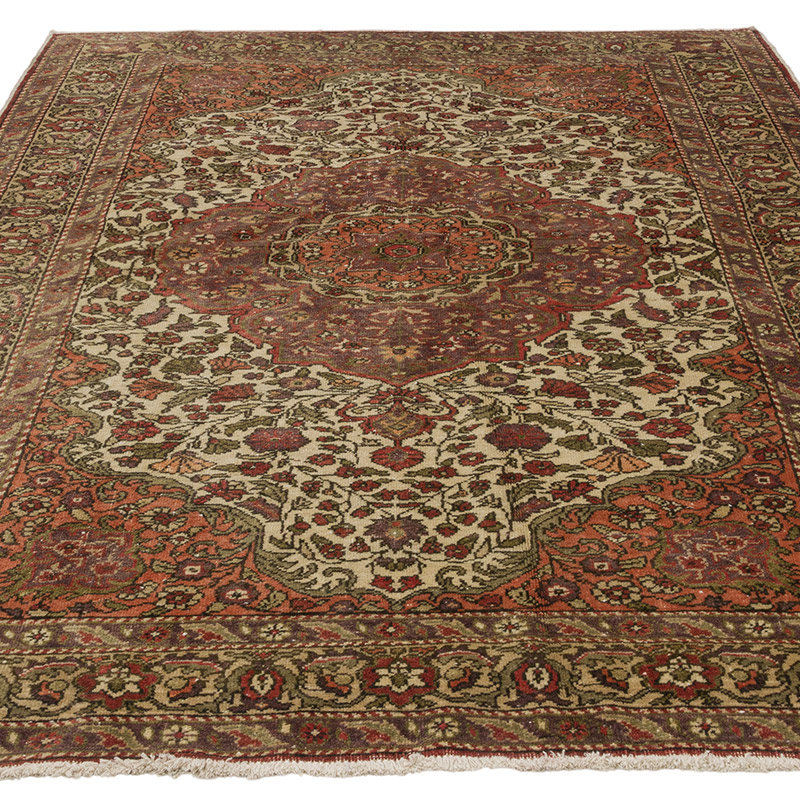 Vintage Turkish Hand-Knotted Rug - 4' 9" x 7' 4" (57" x 88") - K0086881