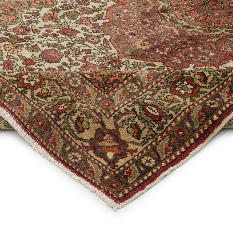 Vintage Turkish Hand-Knotted Rug - 4' 9" x 7' 4" (57" x 88") - K0086881