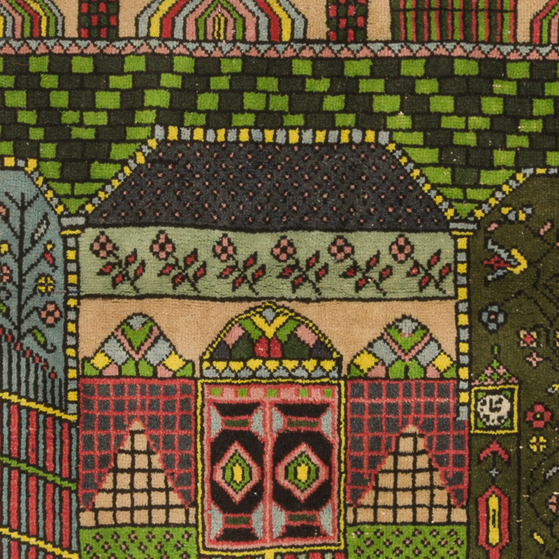 El Dokuma Vintage Halı - 111 cm x 171 cm - K0086884