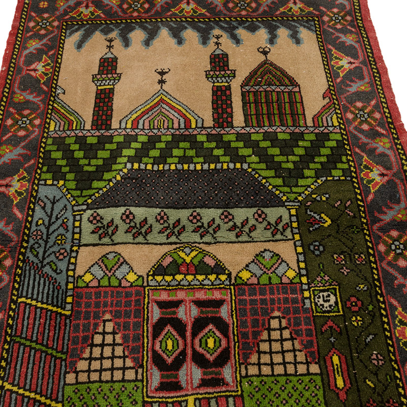 El Dokuma Vintage Halı - 111 cm x 171 cm - K0086884