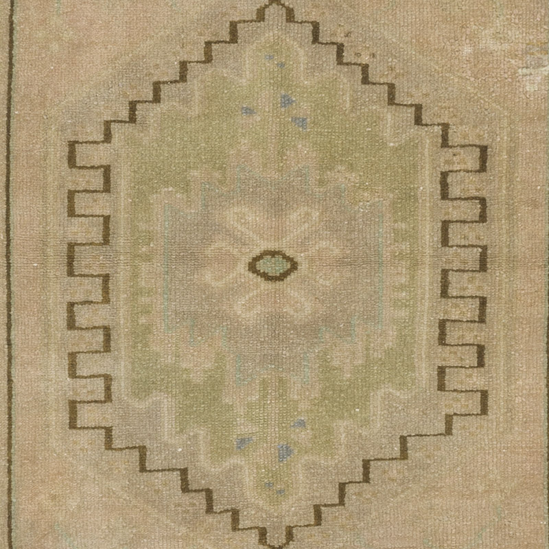 Alfombra Vintage Turca Anudada a Mano - 109 cm x 215 cm - K0086885