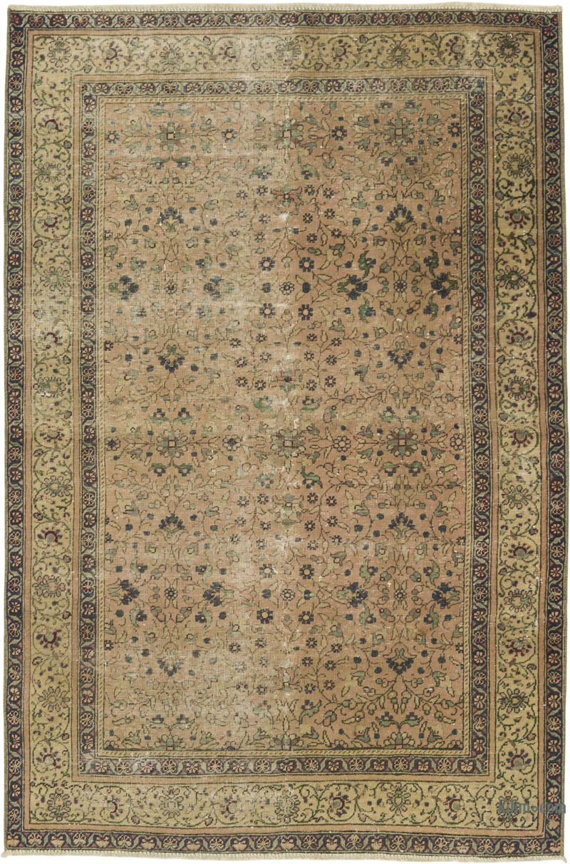 El Dokuma Vintage Halı - 111 cm x 165 cm - K0086887
