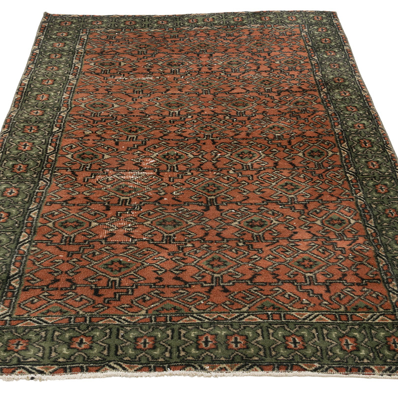 Vintage Turkish Hand-Knotted Rug - 3' 3" x 6' 1" (39" x 73") - K0086888