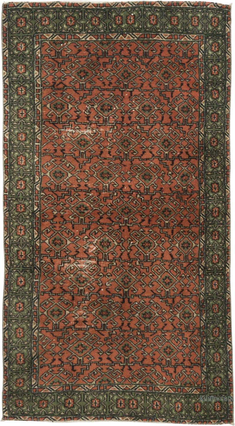 Vintage Turkish Hand-Knotted Rug - 3' 3" x 6' 1" (39" x 73") - K0086888