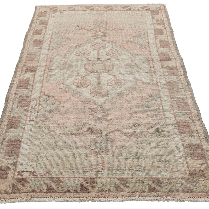 Alfombra Vintage Turca Anudada a Mano - 83 cm x 172 cm - K0086889