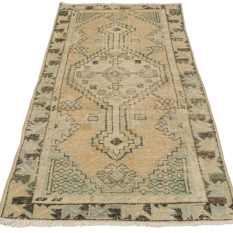 El Dokuma Vintage Halı - 73 cm x 153 cm - K0086890