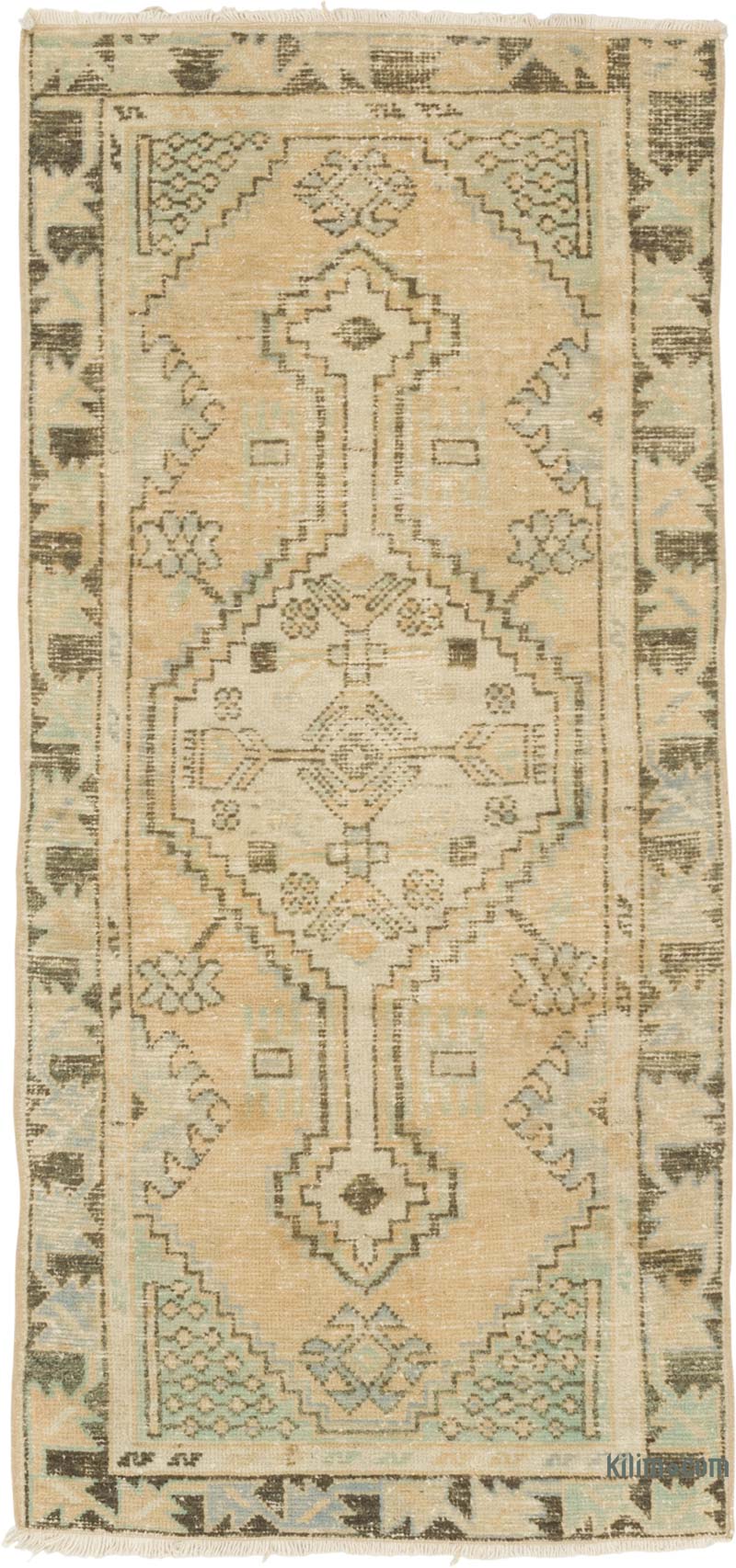 El Dokuma Vintage Halı - 73 cm x 153 cm - K0086890