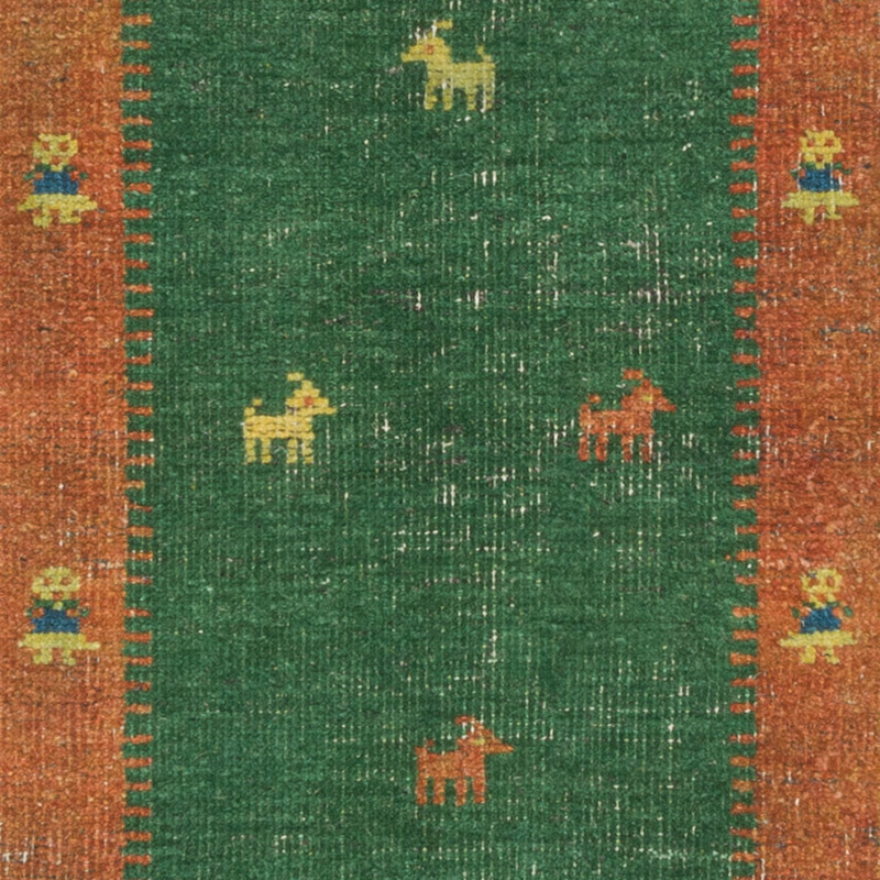 Alfombra Vintage Turca Anudada a Mano - 67 cm x 134 cm - K0086891