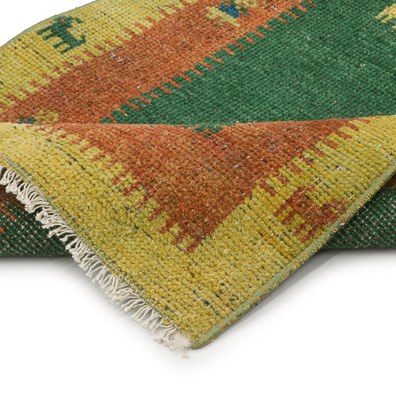 Alfombra Vintage Turca Anudada a Mano - 67 cm x 134 cm - K0086891