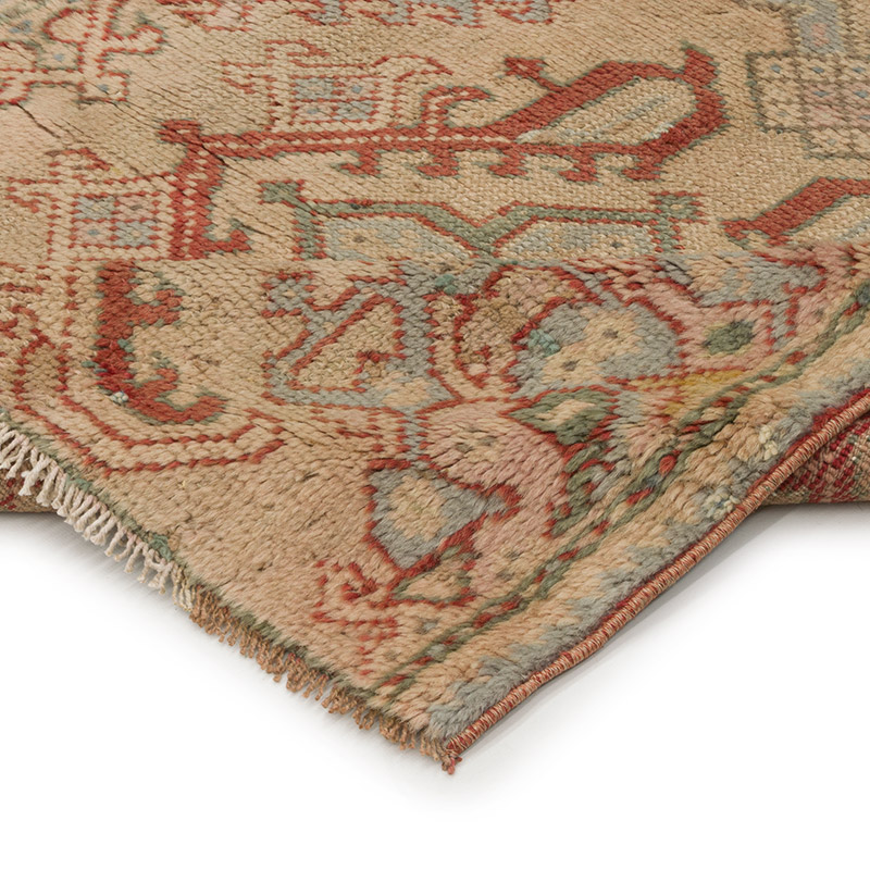 El Dokuma Vintage Halı - 98 cm x 110 cm - K0086892