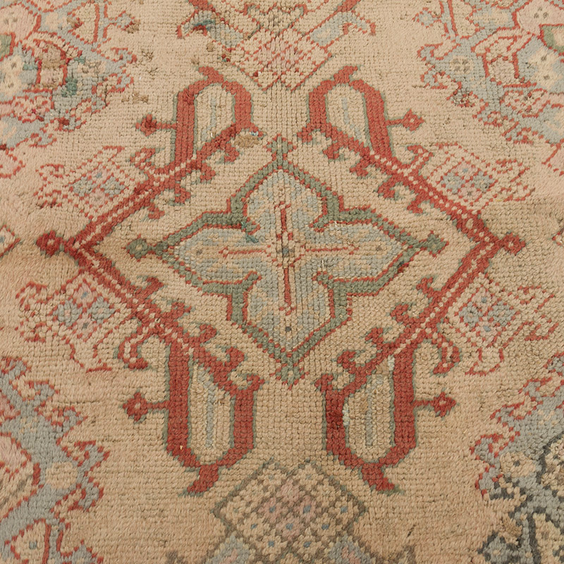 El Dokuma Vintage Halı - 98 cm x 110 cm - K0086892