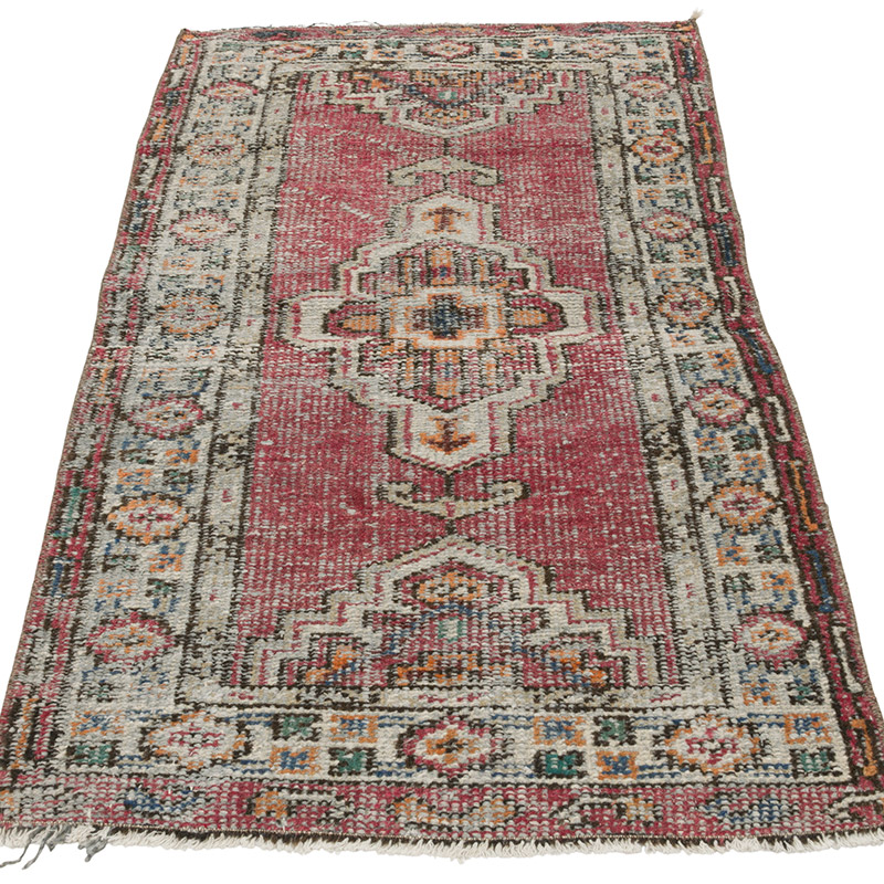 Vintage Turkish Hand-Knotted Rug - 2' 3" x 4' 5" (27" x 53") - K0086893