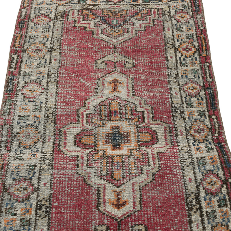 Vintage Turkish Hand-Knotted Rug - 2' 3" x 4' 5" (27" x 53") - K0086893