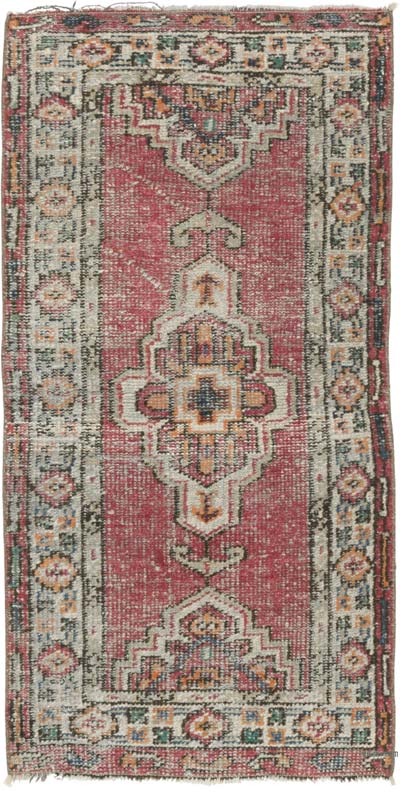 El Dokuma Vintage Halı - 69 cm x 134 cm