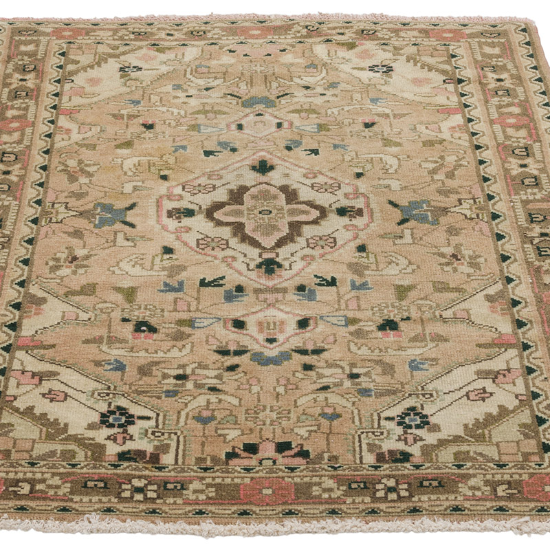 Alfombra Vintage Turca Anudada a Mano - 85 cm x 112 cm - K0086895