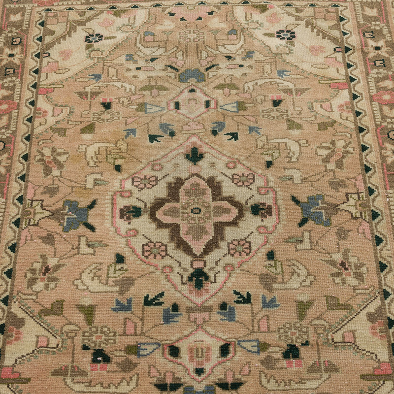 Alfombra Vintage Turca Anudada a Mano - 85 cm x 112 cm - K0086895
