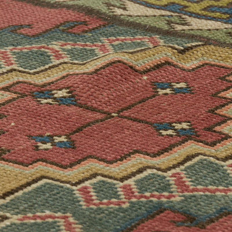 El Dokuma Vintage Halı - 89 cm x 102 cm - K0086896