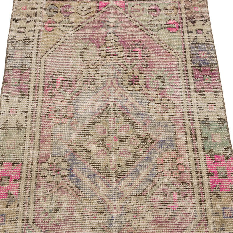 Alfombra Vintage Turca Anudada a Mano - 72 cm x 117 cm - K0086897