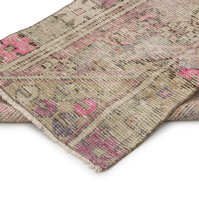 Alfombra Vintage Turca Anudada a Mano - 72 cm x 117 cm - K0086897