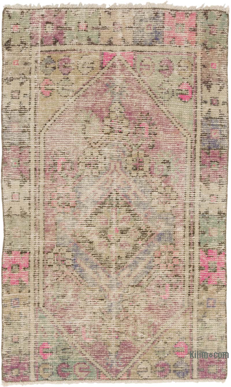 Alfombra Vintage Turca Anudada a Mano - 72 cm x 117 cm - K0086897