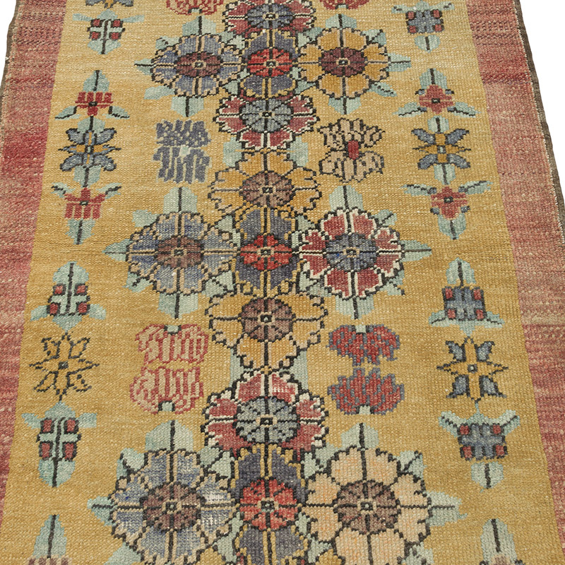 Alfombra Vintage Turca Anudada a Mano - 80 cm x 117 cm - K0086898