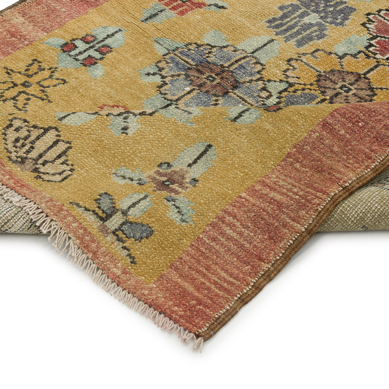 Alfombra Vintage Turca Anudada a Mano - 80 cm x 117 cm - K0086898