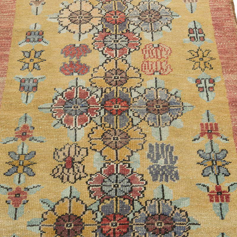 Alfombra Vintage Turca Anudada a Mano - 80 cm x 117 cm - K0086898