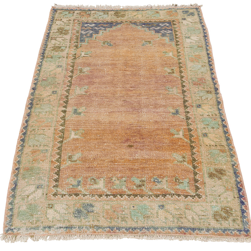 Vintage Turkish Hand-Knotted Rug - 2' 1" x 3' 8" (25" x 44") - K0086899