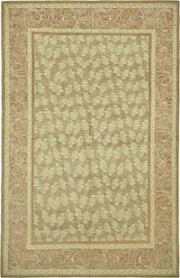 New Hand Knotted Wool Oushak Rug - 6' 8" x 10' 2" (80" x 122")