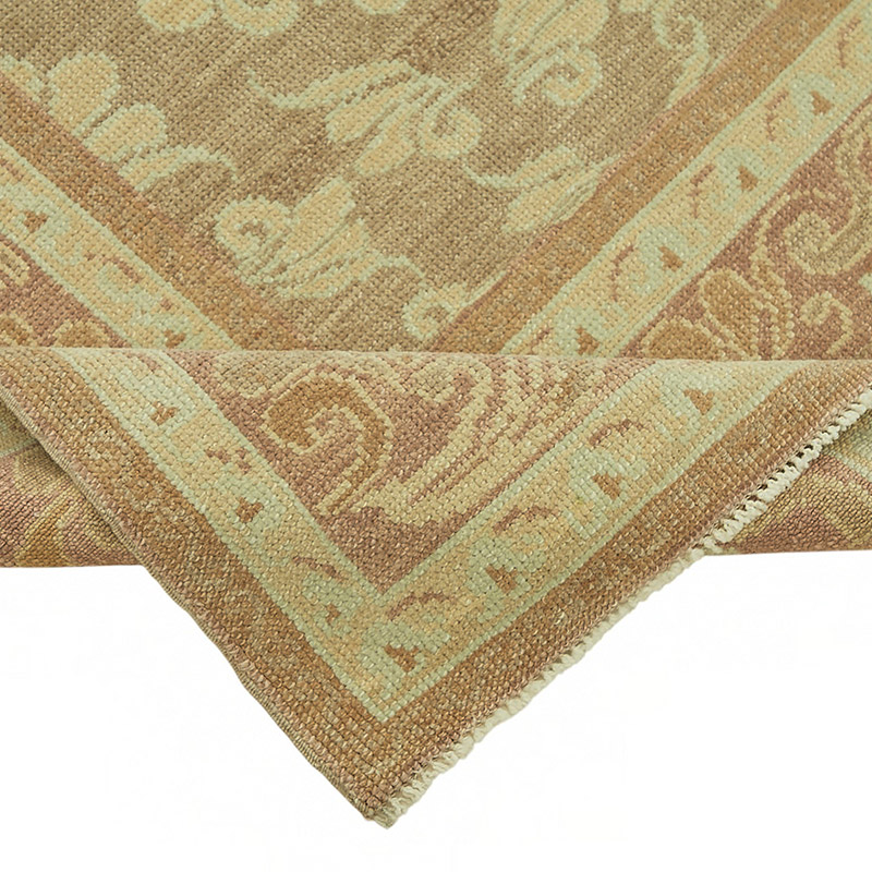 New Hand Knotted Wool Oushak Rug - 6' 8" x 10' 2" (80" x 122") - K0086901