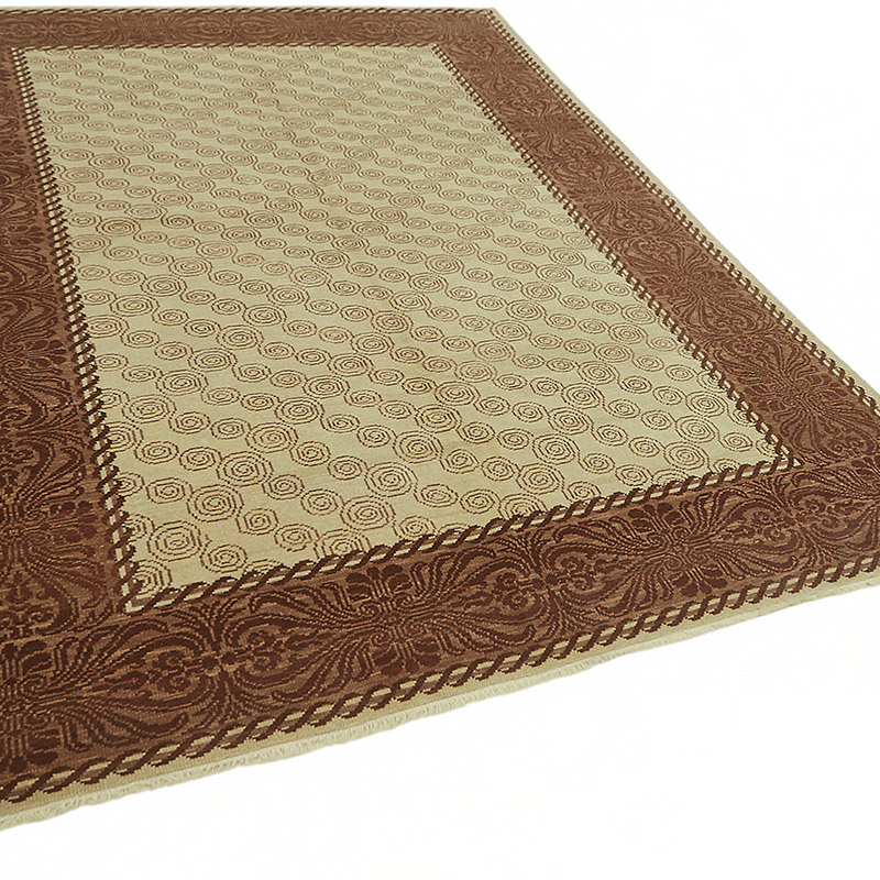 New Hand Knotted Wool Oushak Rug - 6' 8" x 9' 4" (80" x 112") - K0086902