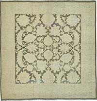 New Hand Knotted Wool Oushak Rug - 6'  x 6' 2" (72" x 74")