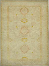 New Hand Knotted Wool Oushak Rug - 188 cm x 255 cm