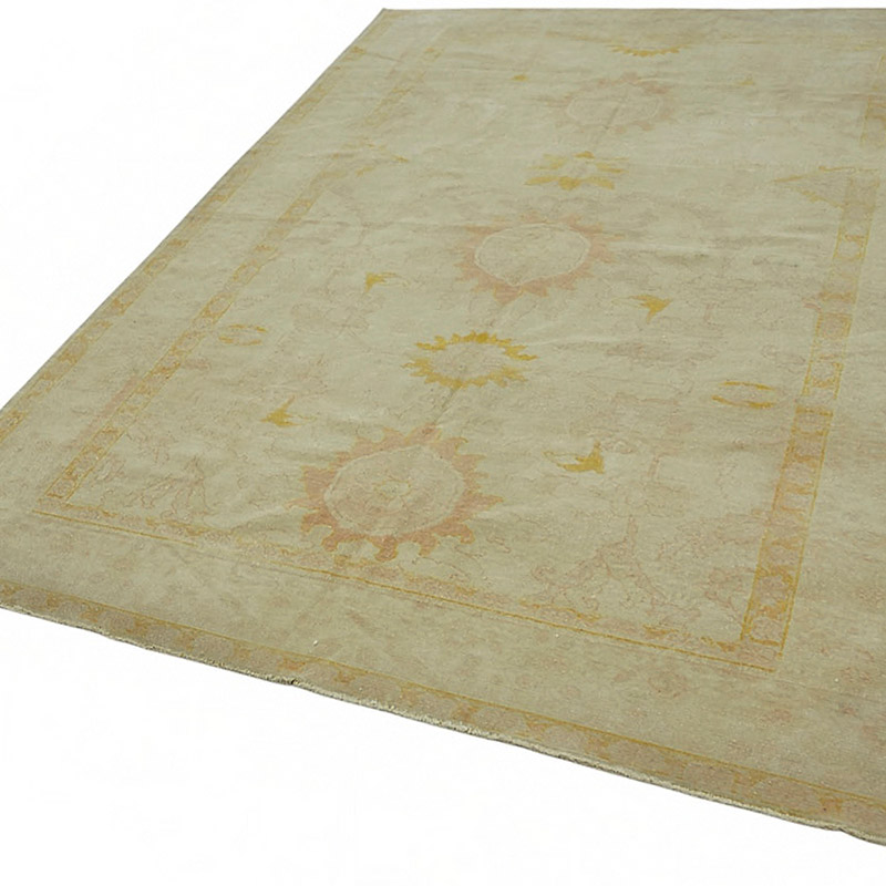 New Hand Knotted Wool Oushak Rug - 6' 2" x 8' 4" (74" x 100") - K0086906