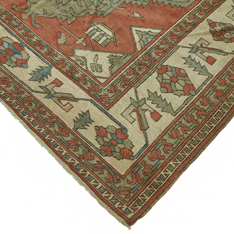 New Hand Knotted Wool Oushak Rug - 6' 8" x 9' 1" (80" x 109") - K0086908