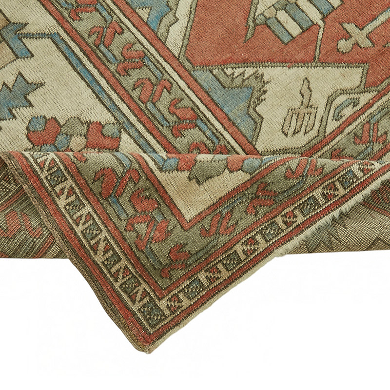 New Hand Knotted Wool Oushak Rug - 6' 8" x 9' 1" (80" x 109") - K0086908