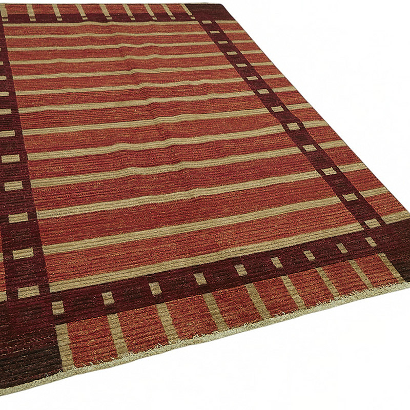 Nueva Alfombra Anudada a Mano - K0086911