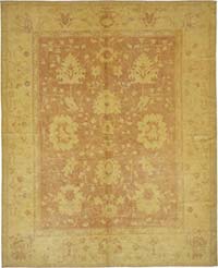 New Hand Knotted Wool Oushak Rug - 6' 10" x 8' 4" (82" x 100")