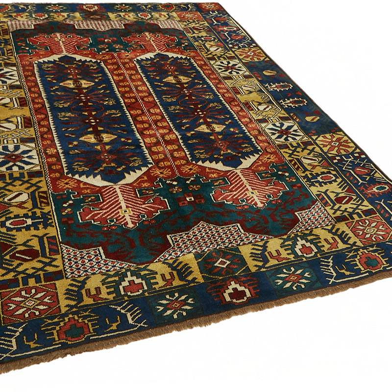 New Hand Knotted Wool Oushak Rug - 5' 7" x 7' 6" (67" x 90") - K0086913