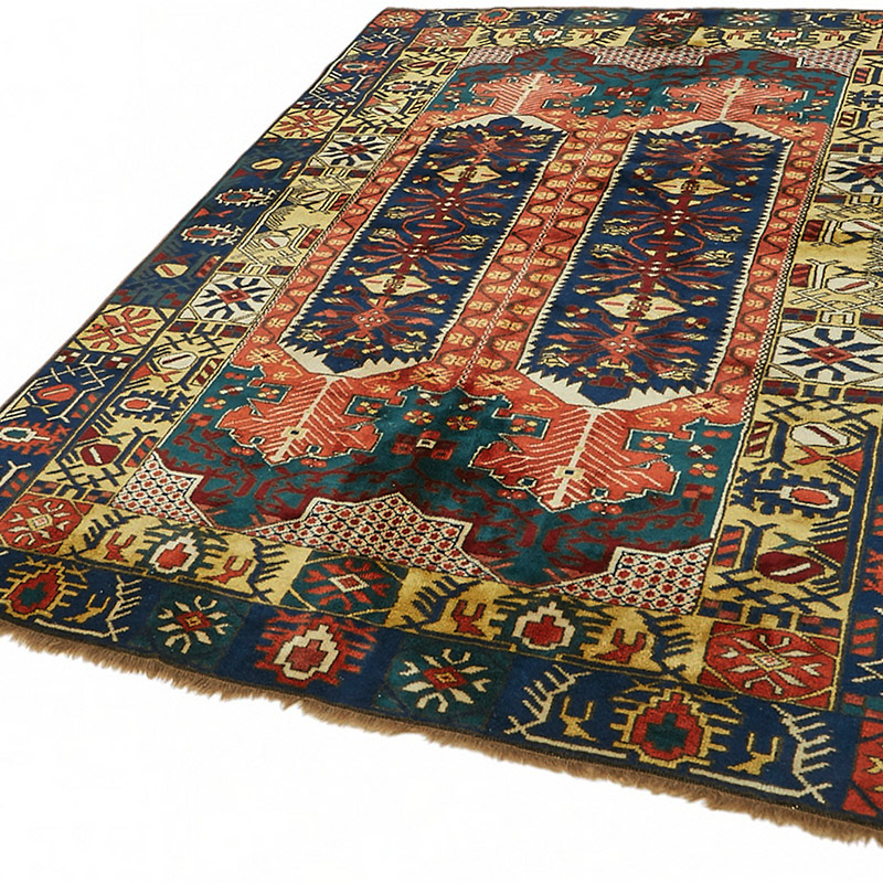 New Hand Knotted Wool Oushak Rug - 5' 7" x 7' 6" (67" x 90") - K0086913